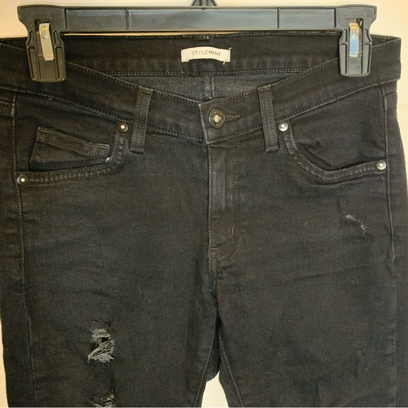 Stylemint jeans ripped black size 27 - Picture 3 of 8